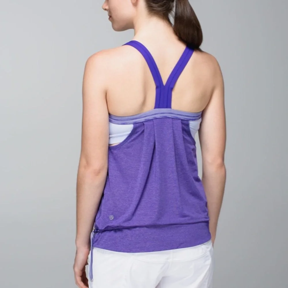 Lululemon Rest Less Tank Purple (Berry) 4